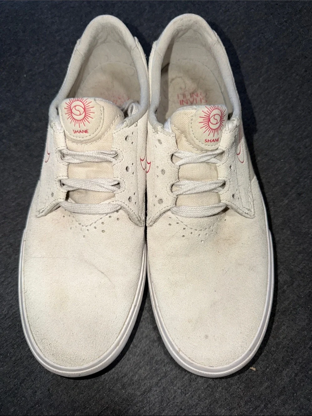 Shane Signature White Suede Skate Shoes Shane O’Neill - Picture 1 of 7